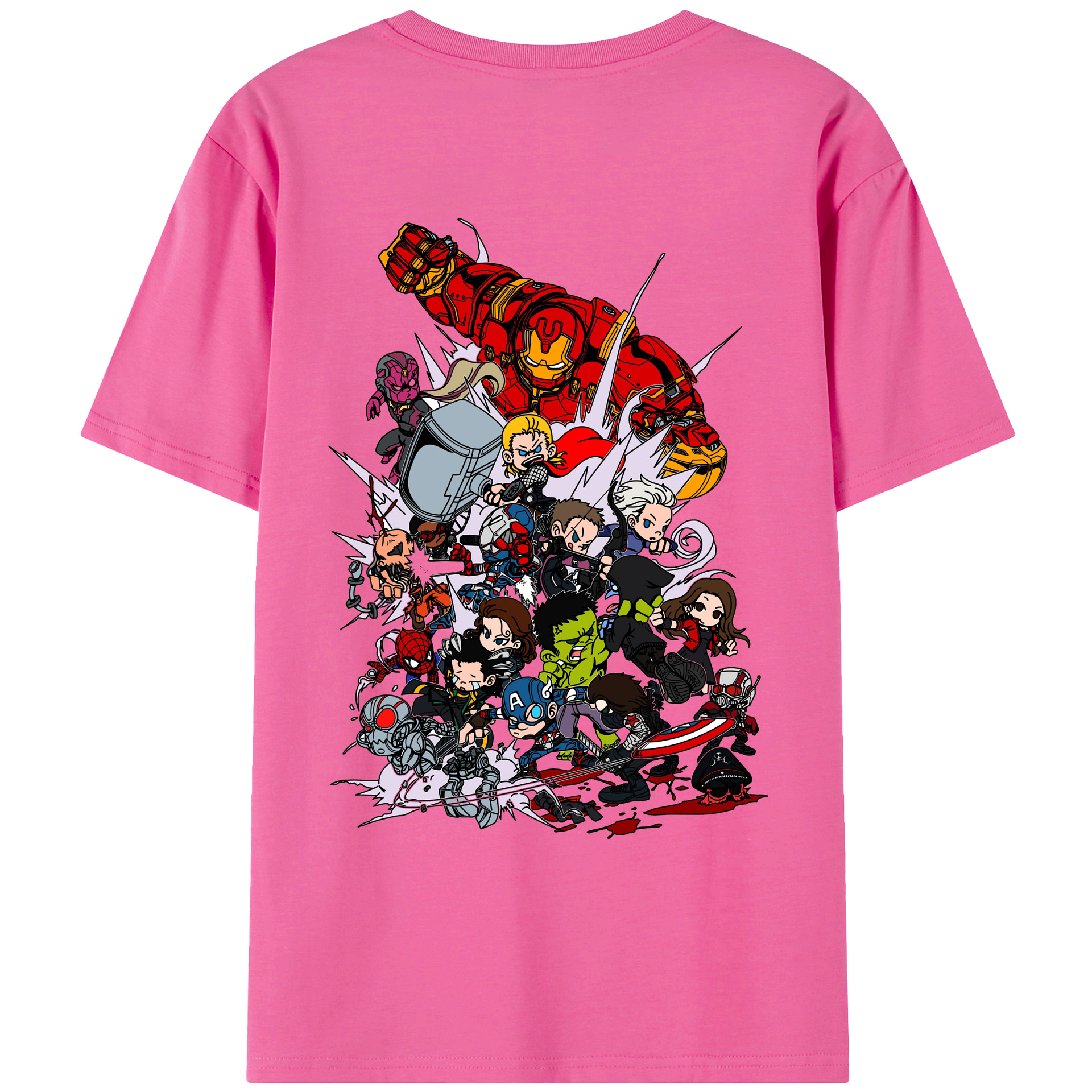 （画像用） アベンジャーズ The Avengers レディース半袖Tシャツ(バックプリント)
